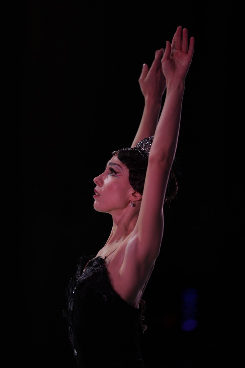 Ballet dancer on stage