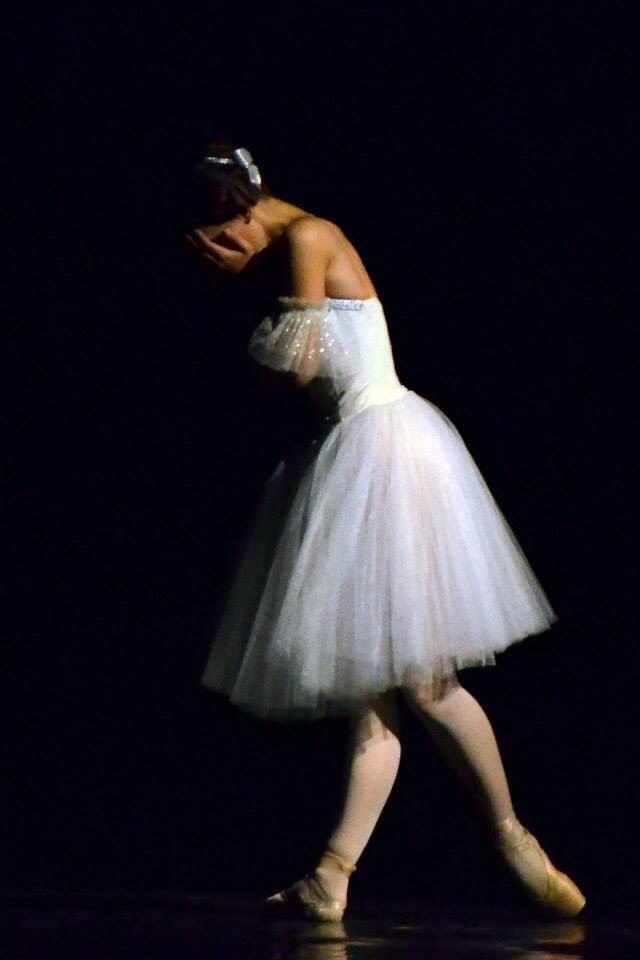 Ballet dancer on stage