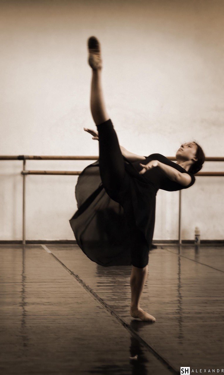 Ballet dancer on stage