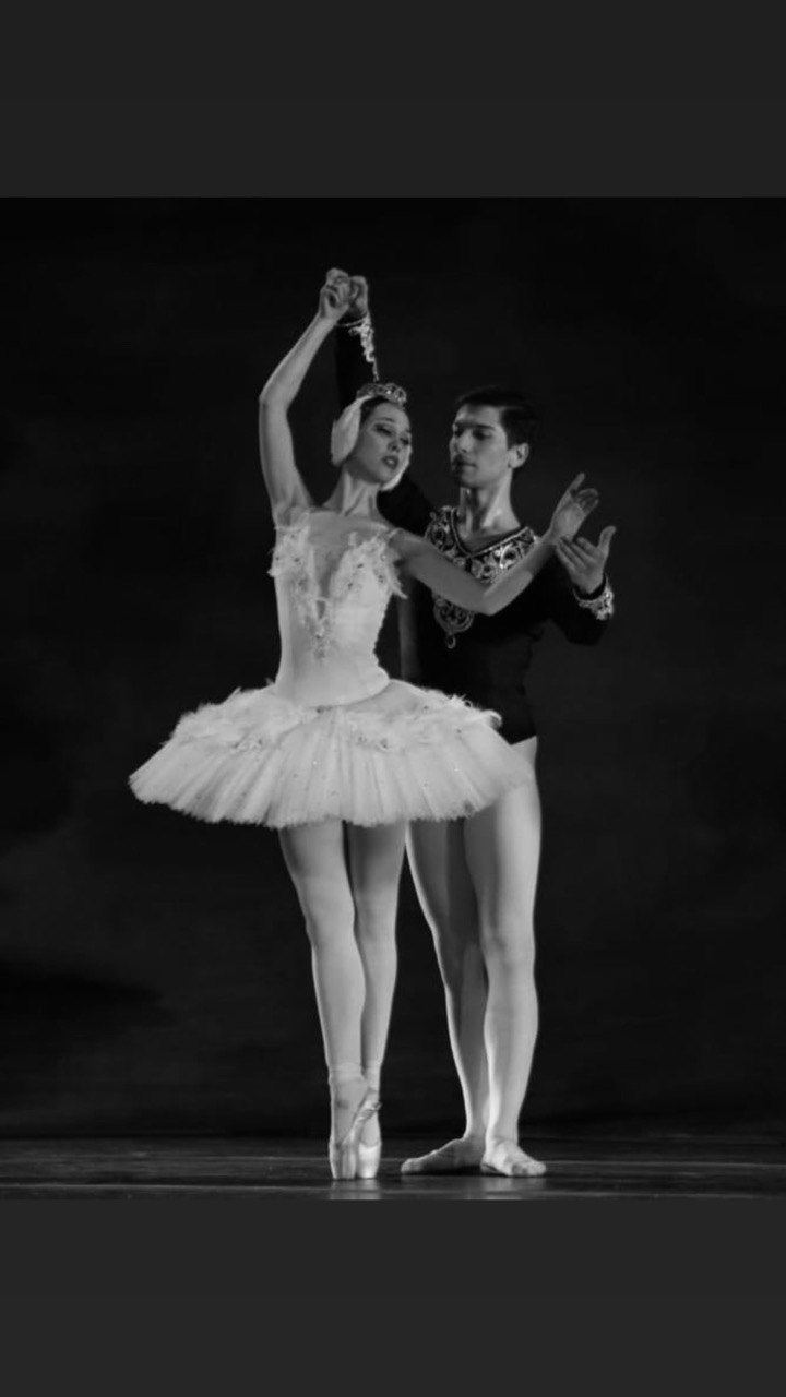 Ballet dancer on stage