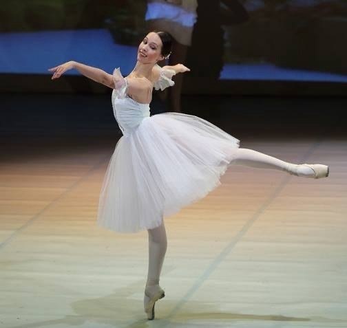 Ballet dancer on stage
